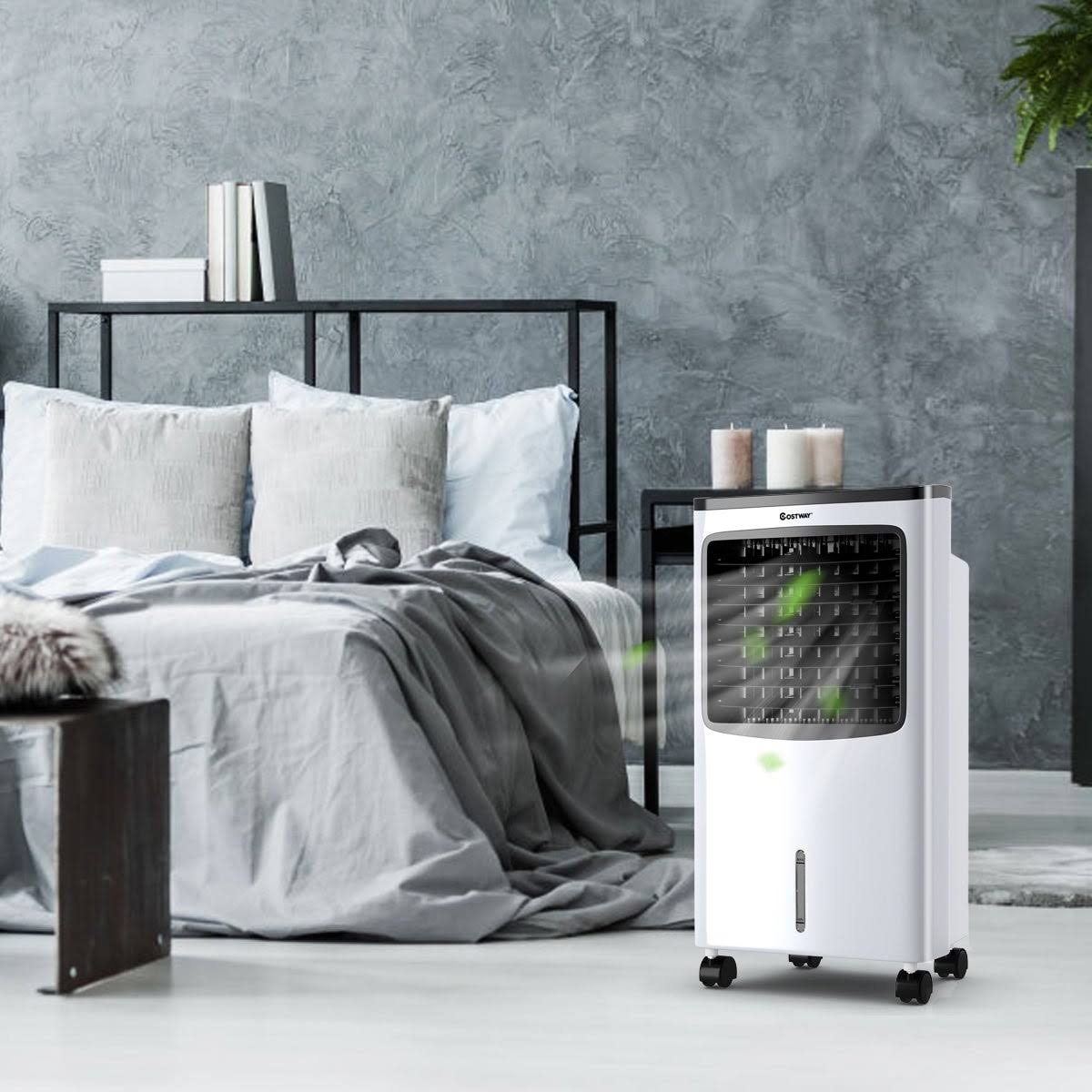 Black Portable Cooler Fan with Remote Control K97199