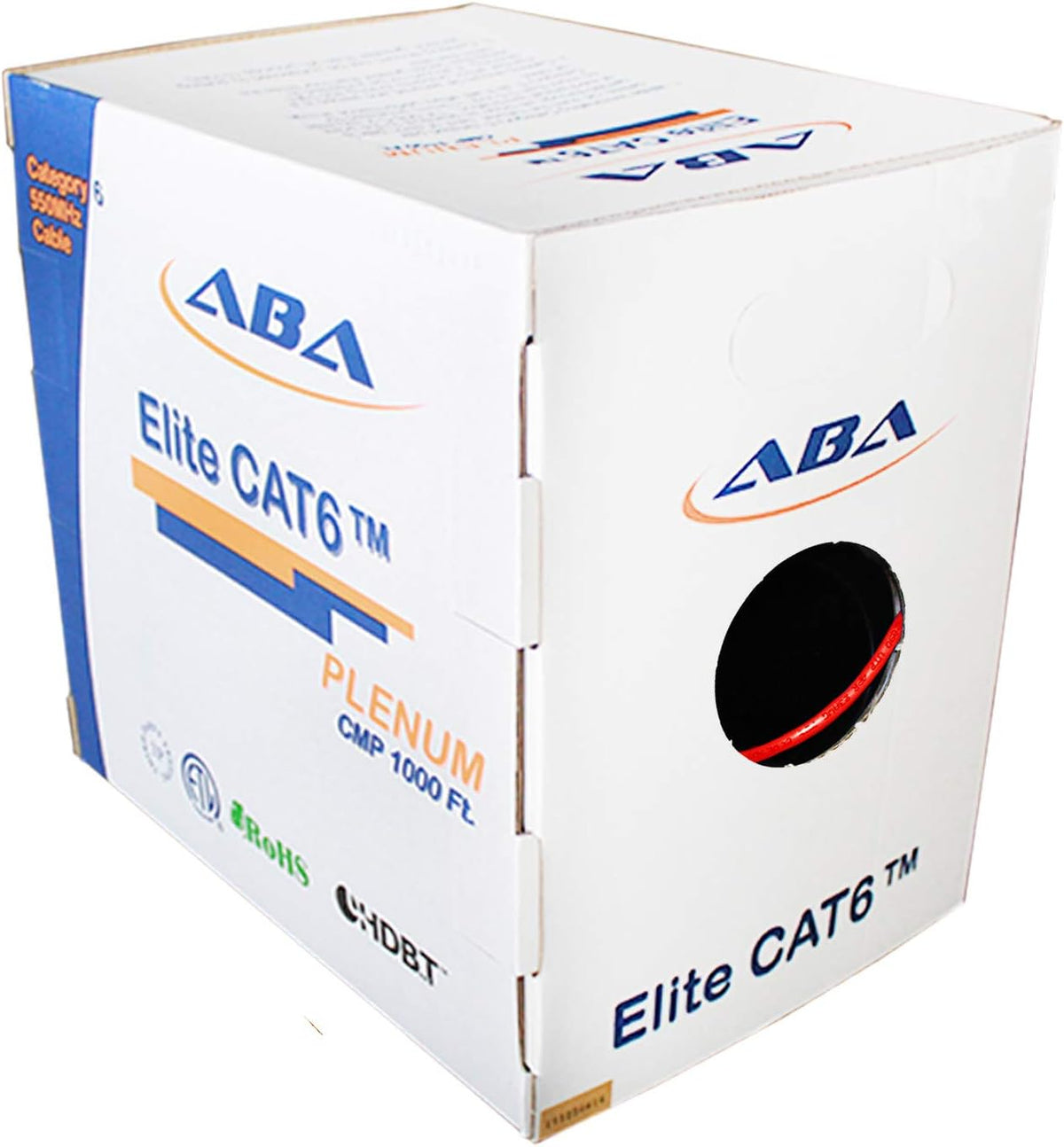Blue Bulk Ethernet Cable 1000ft UTP 23AWG Solid Pure Bare Copper I89602