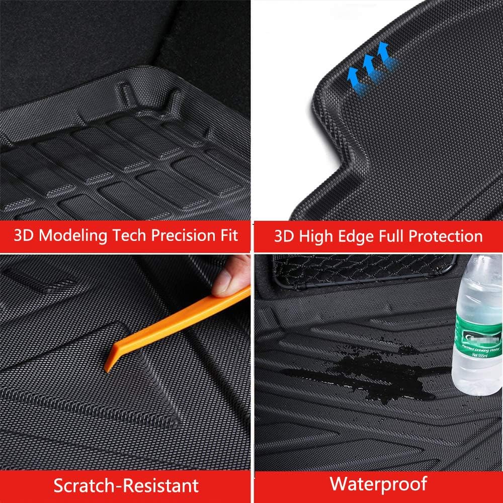 Cargo Liner Trunk Tray Cargo Mat Protector Pack of 2 Q14390