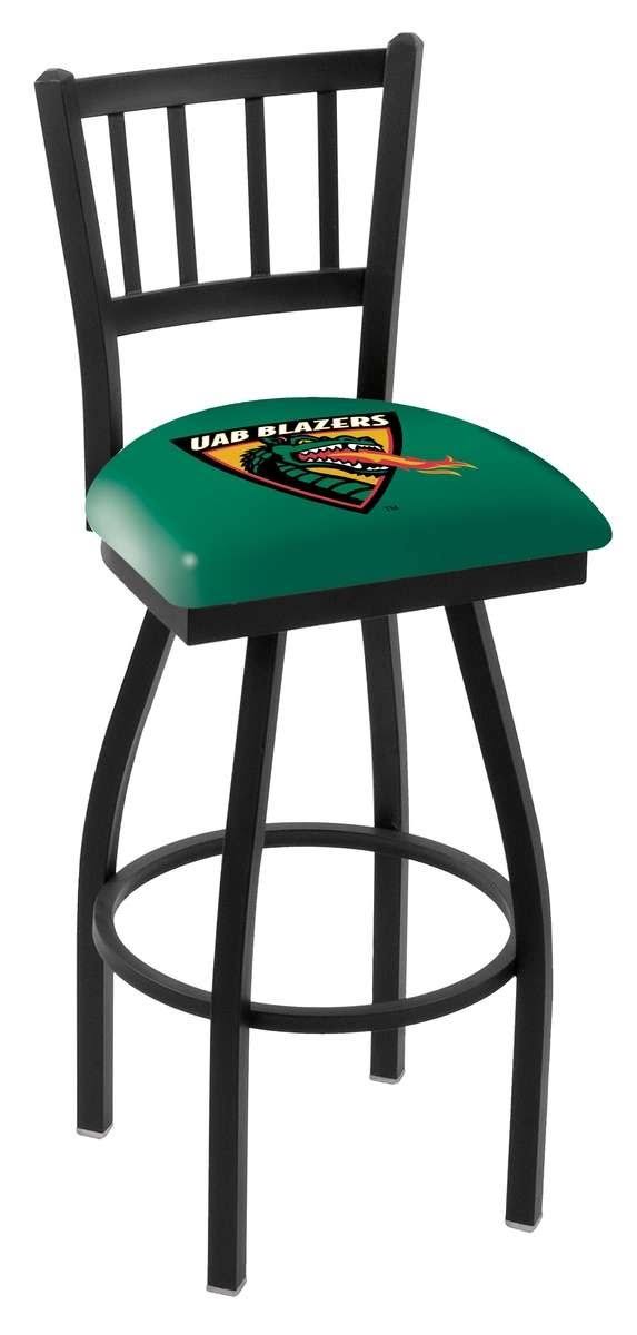 NCAA Jailhouse Back Swivel Bar Height Stool Q477396