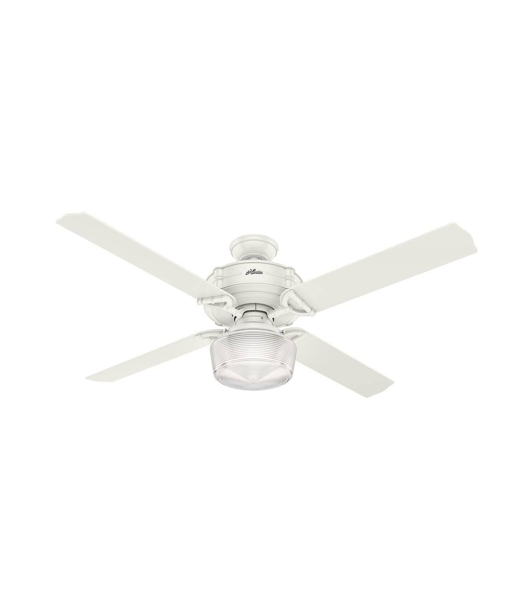 Fresh White Ceiling Fan with Light B6883