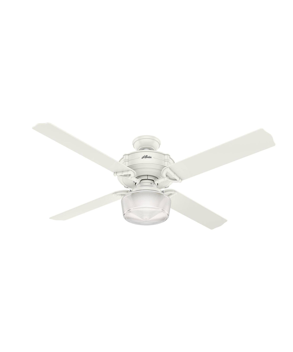 Fresh White Ceiling Fan with Light B6883