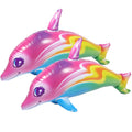 2 Pcs Inflatable Dolphin Toy Pool Toys L2469