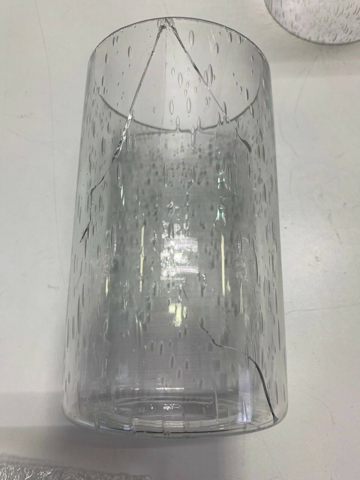 5-Light Distressed Black Wood Tone Rustic Clear Glass Chandelier L264