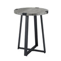 Slate Gray Cross Legs End Table D315018