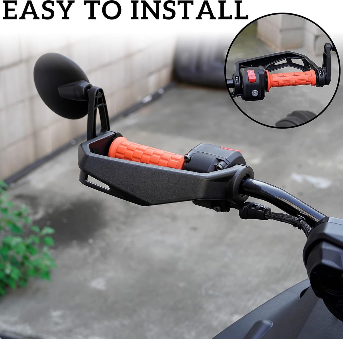 Black Aluminum Hand Guards Protector Kit (2PCS) K22037