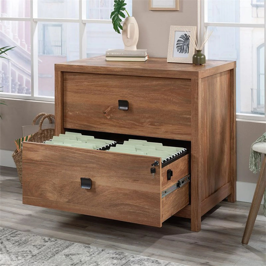 Engineered Wood Filing Cabinet in Brown O985