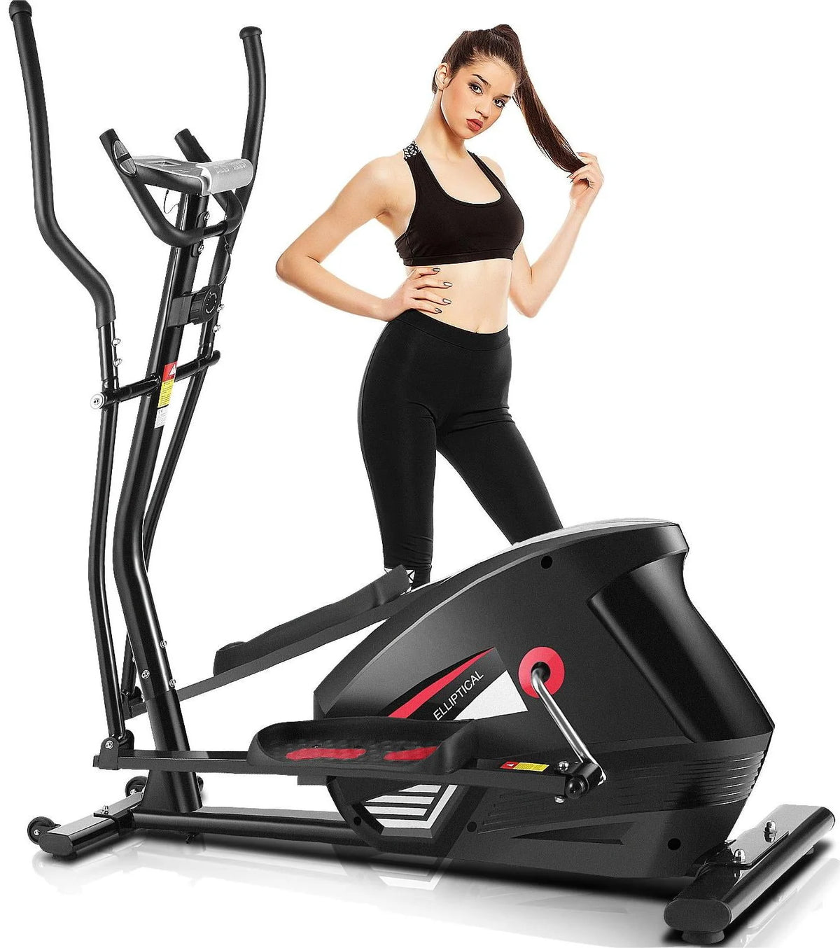Elliptical Machine with 10 Levels Magnetic Resistance & LCD Display I171550