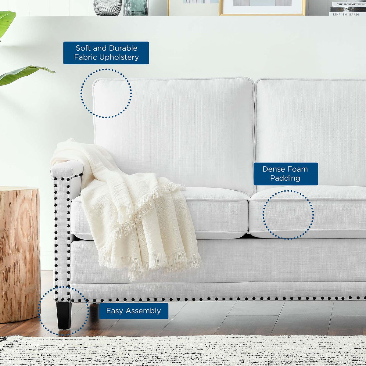 White Fabric Sofa A900