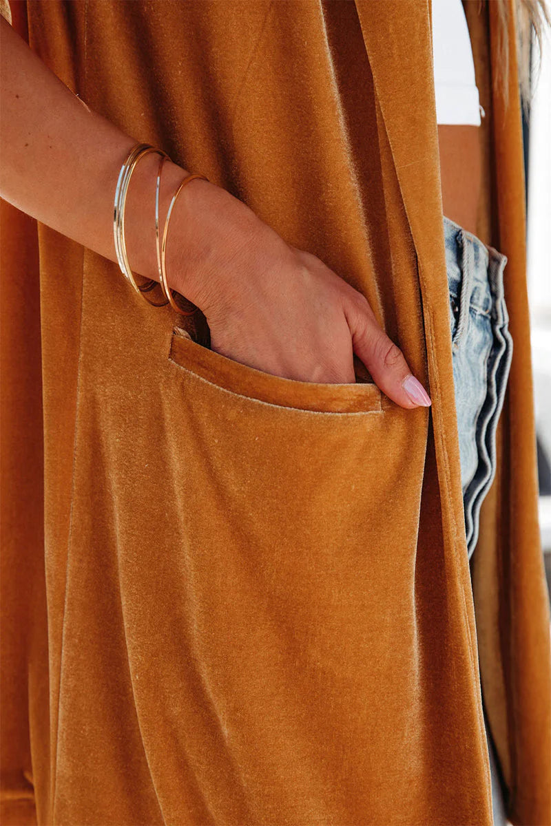 Solid Color Turn-back Collar Outerwear H1492