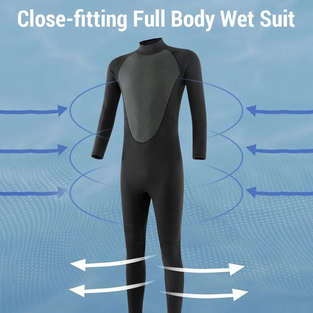 Long Sleeve Thermal Rash Guard Wetsuit T453505