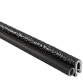 Trim Seal with Side Bulb, 25’ Length, PVC Plastic Trim with EPDM Rubber Seal, Pack of 2 K6133