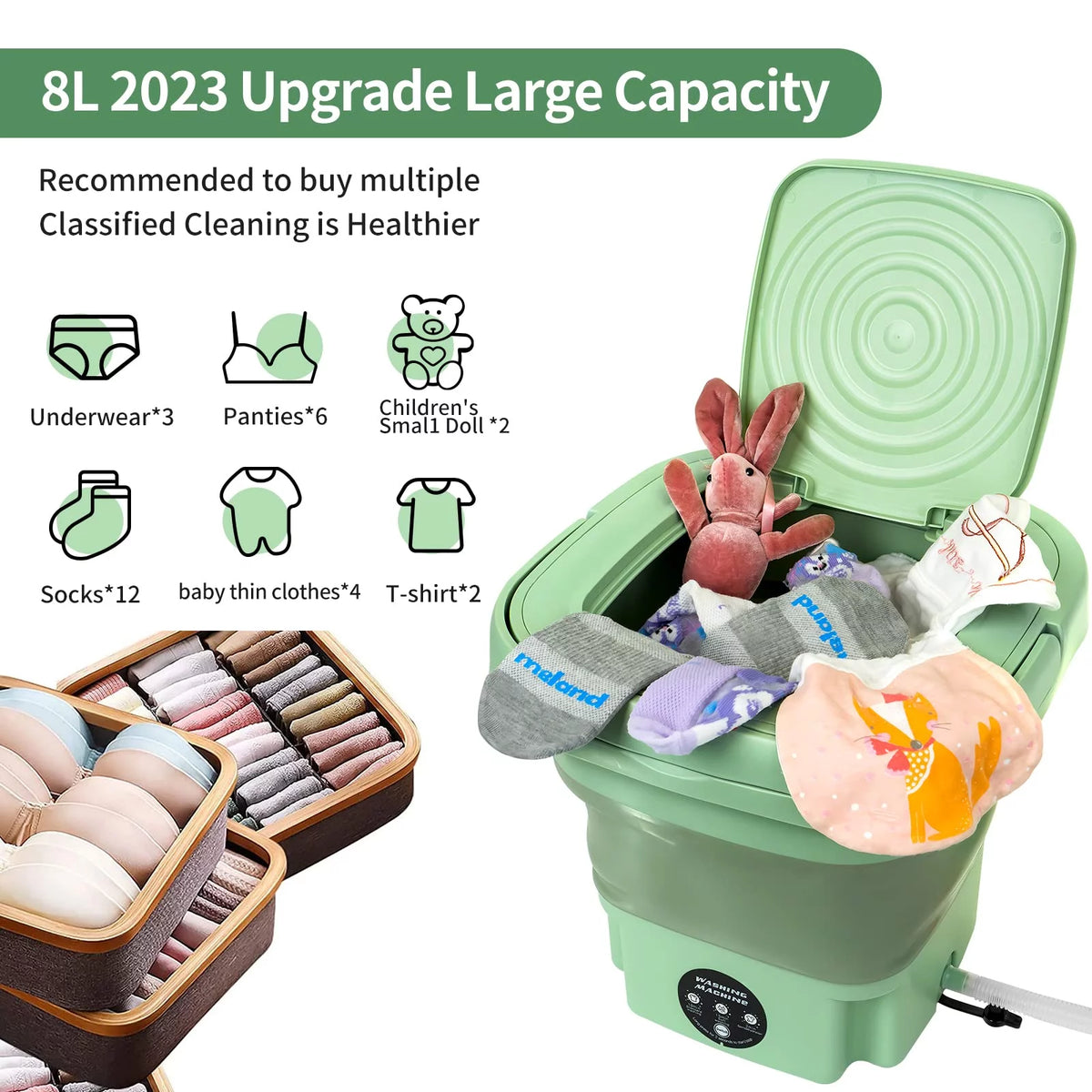 Portable Foldable Washing Machine N82452