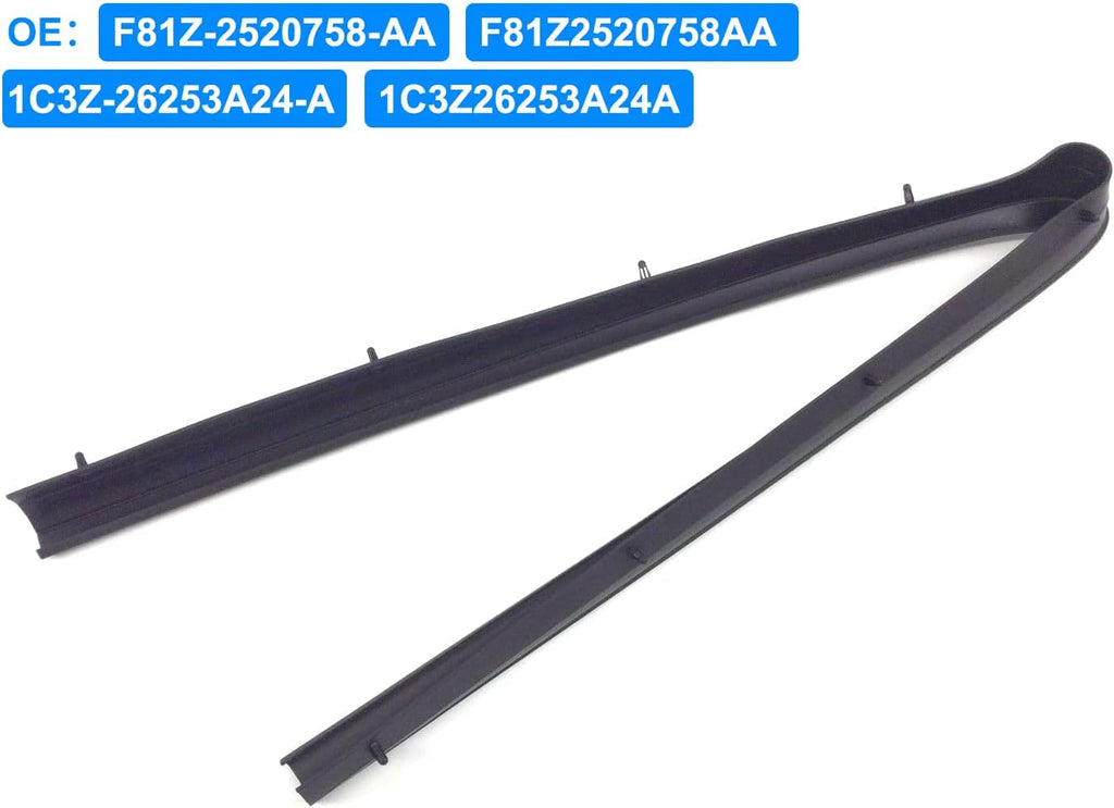 Set of 4 Front & Rear Door Window Trim Seal Rubber Weatherstrip Kit K620791