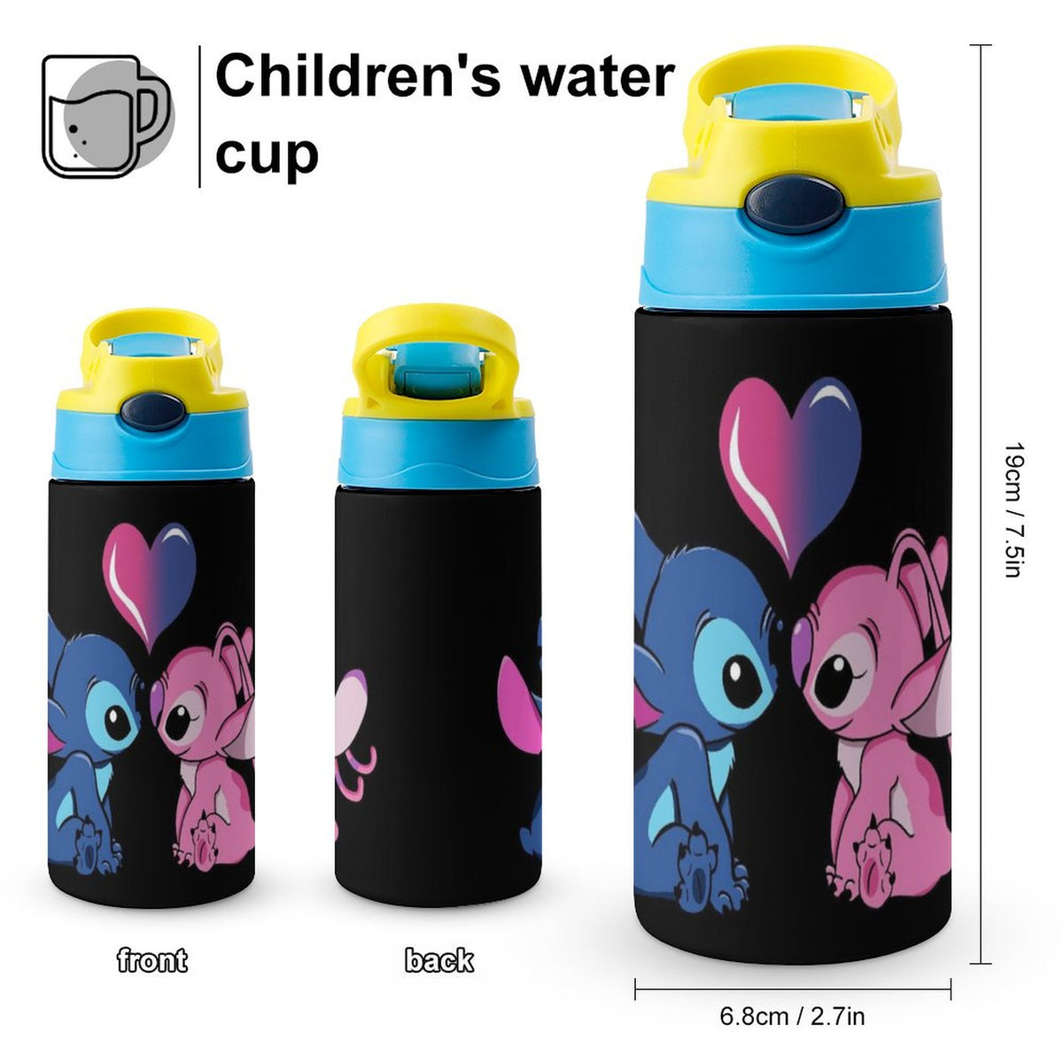 Stainless Steel Vacuum Insulated Water Bottle With Straw S7805