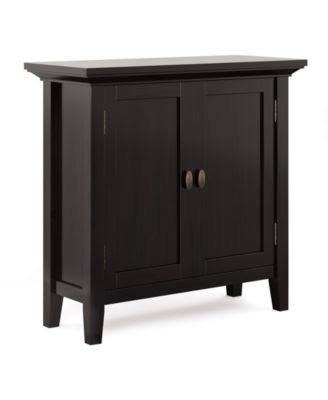 Solid Wood Low Storage Cabinet in Light Golden Brown X825302