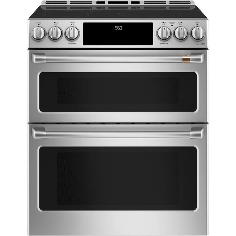 6.7 cu. ft. Smart Slide-In Double Oven Induction Range with Convection in Stainless Steel L275075