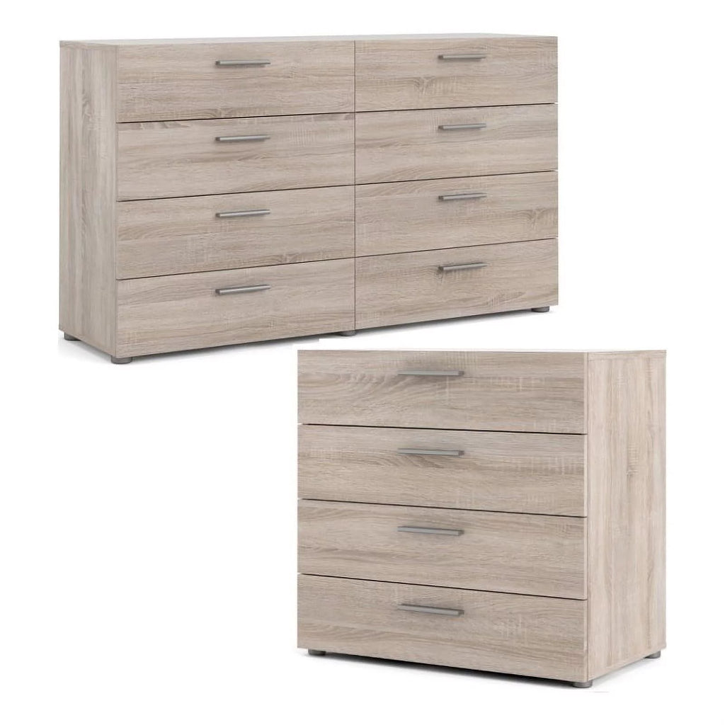 2 Piece Bedroom Set with 8 Drawer Dresser and 4 Drawer Chest F561