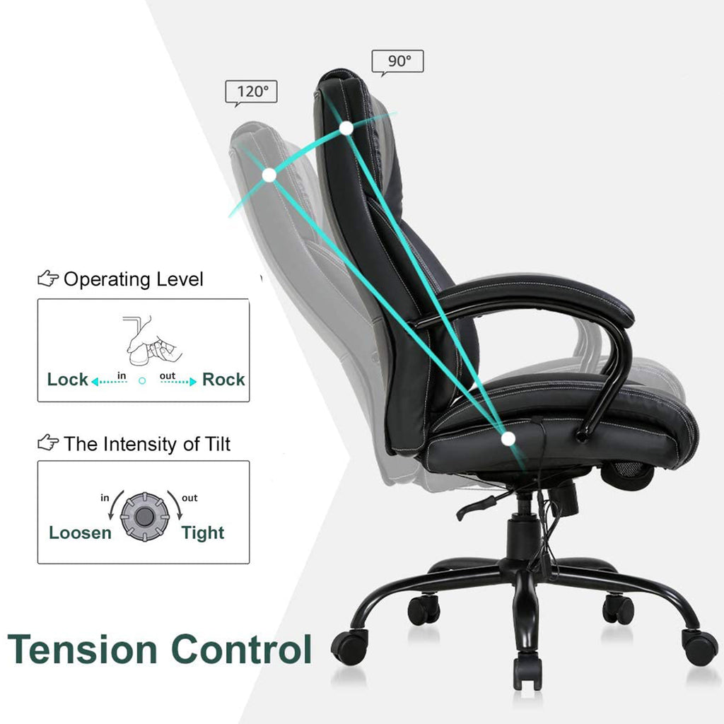 Black High Back PU Leather Executive Office Chair D59085