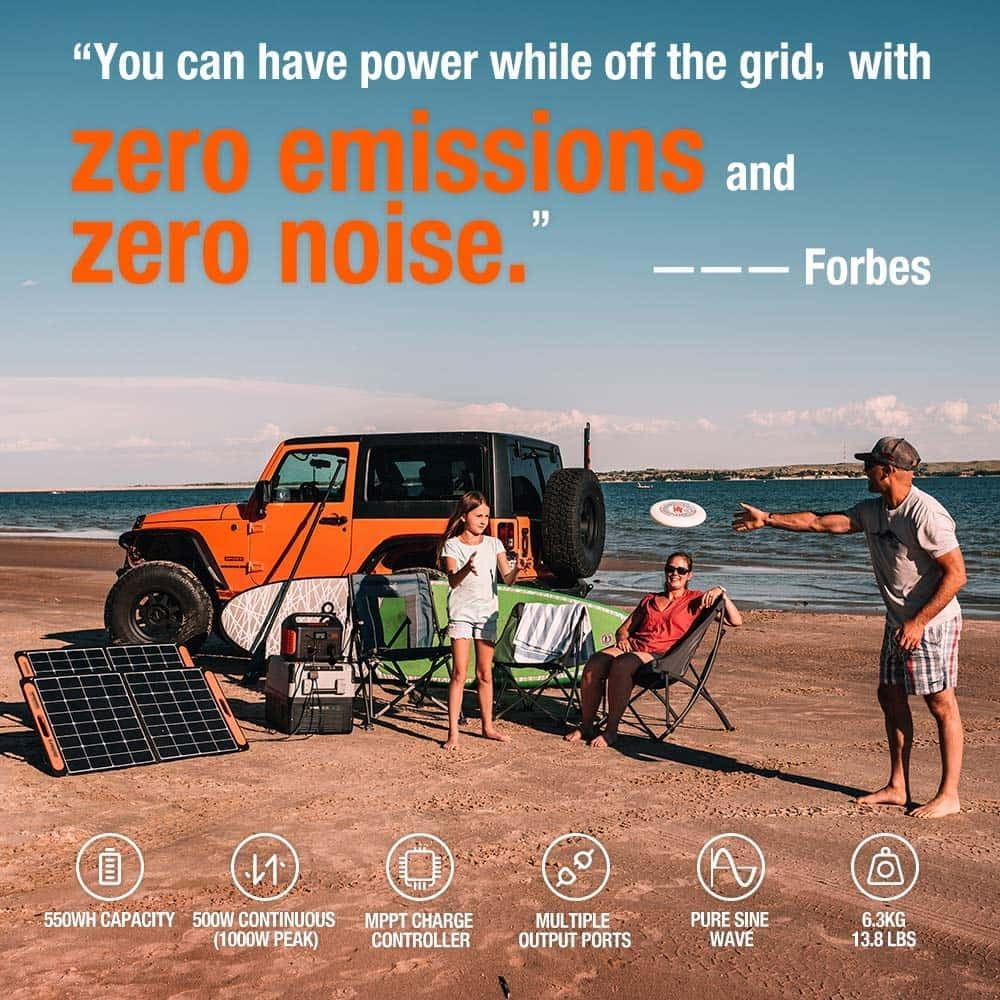 Portable Power Station 550 Wh Lithium-ion Battery 500W Output P188540
