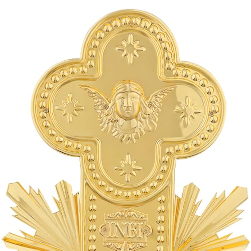 Large Zinc Alloy Electroplated Cross 29.5 Inches Q359059