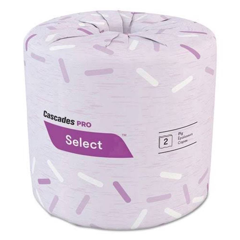 White 2-Ply Bath Tissue, 500 Sheets/Roll, 96 Rolls/Carton J935199