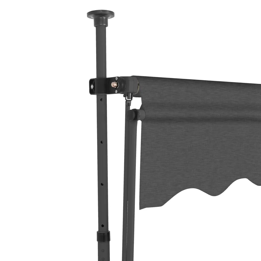 Shelter With Led Balcony Deck 137.8 Door Canopy Manual Crank Polyester Window Canopy L903980