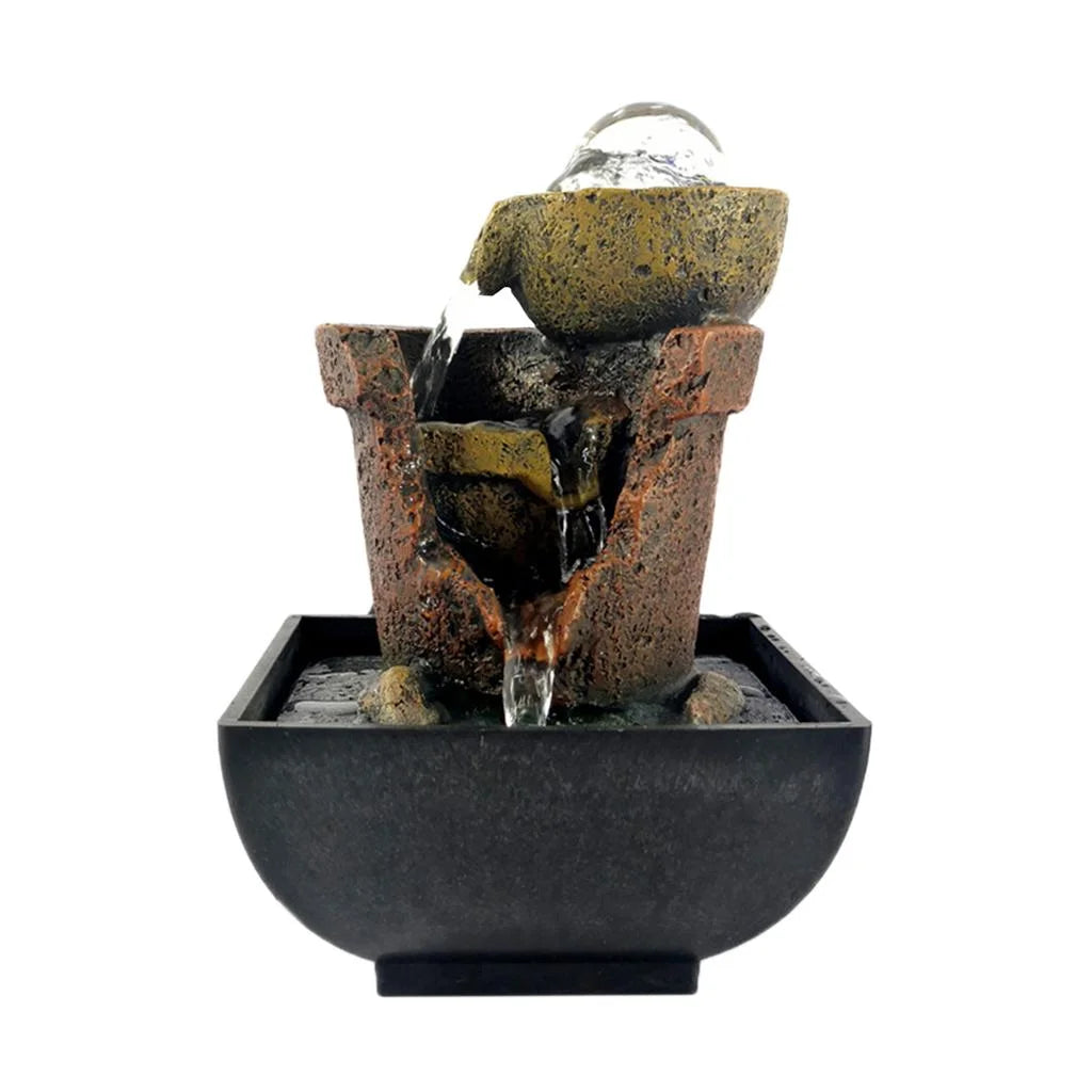 Tabletop Water Fountain With Lights V8630