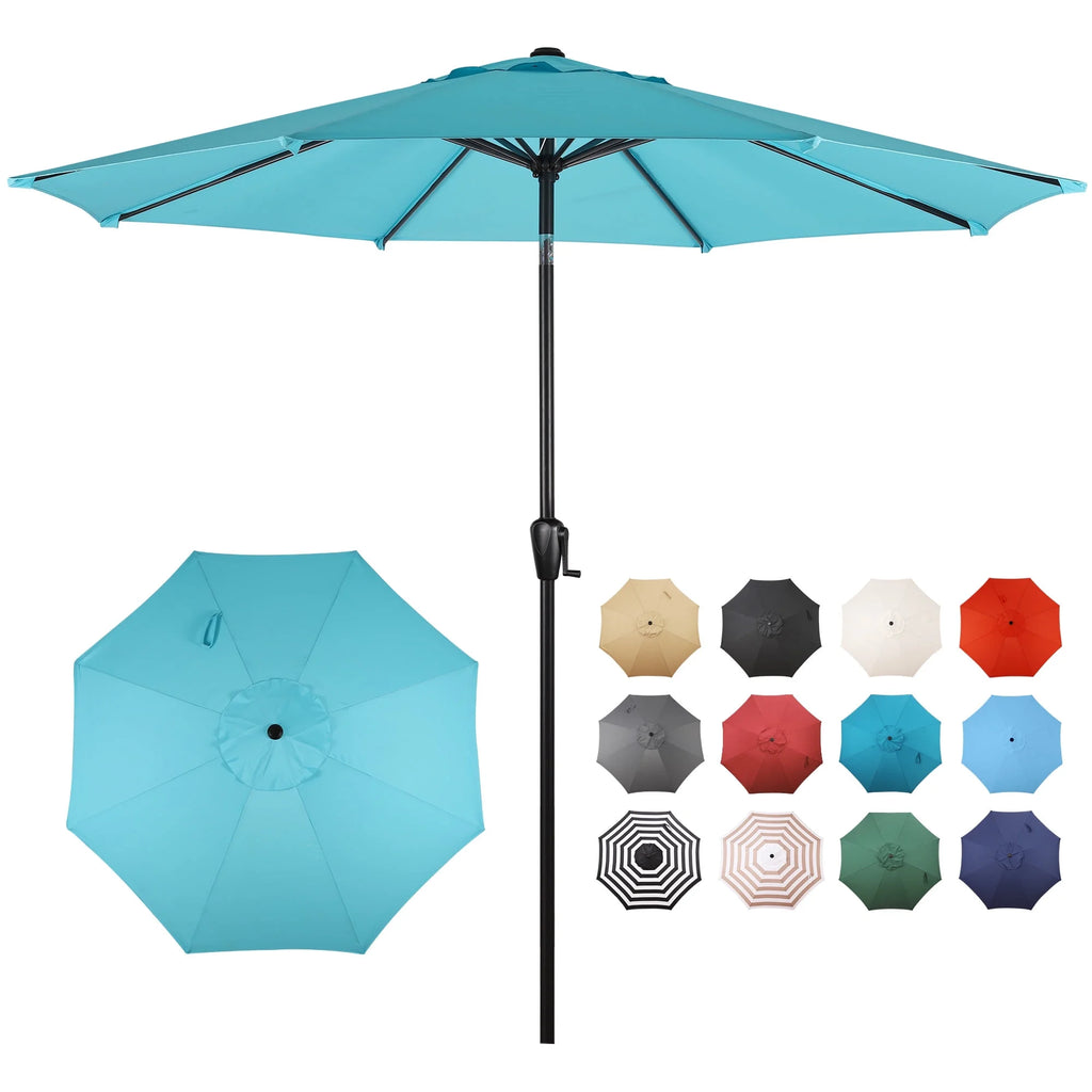 9' Round 8Rib Aluminum Market Umbrella U86478