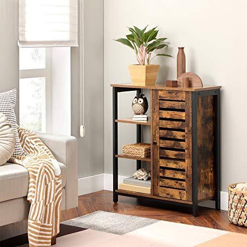 Lowell Storage Cabinet with 3 Shelves and Cupboard N9952