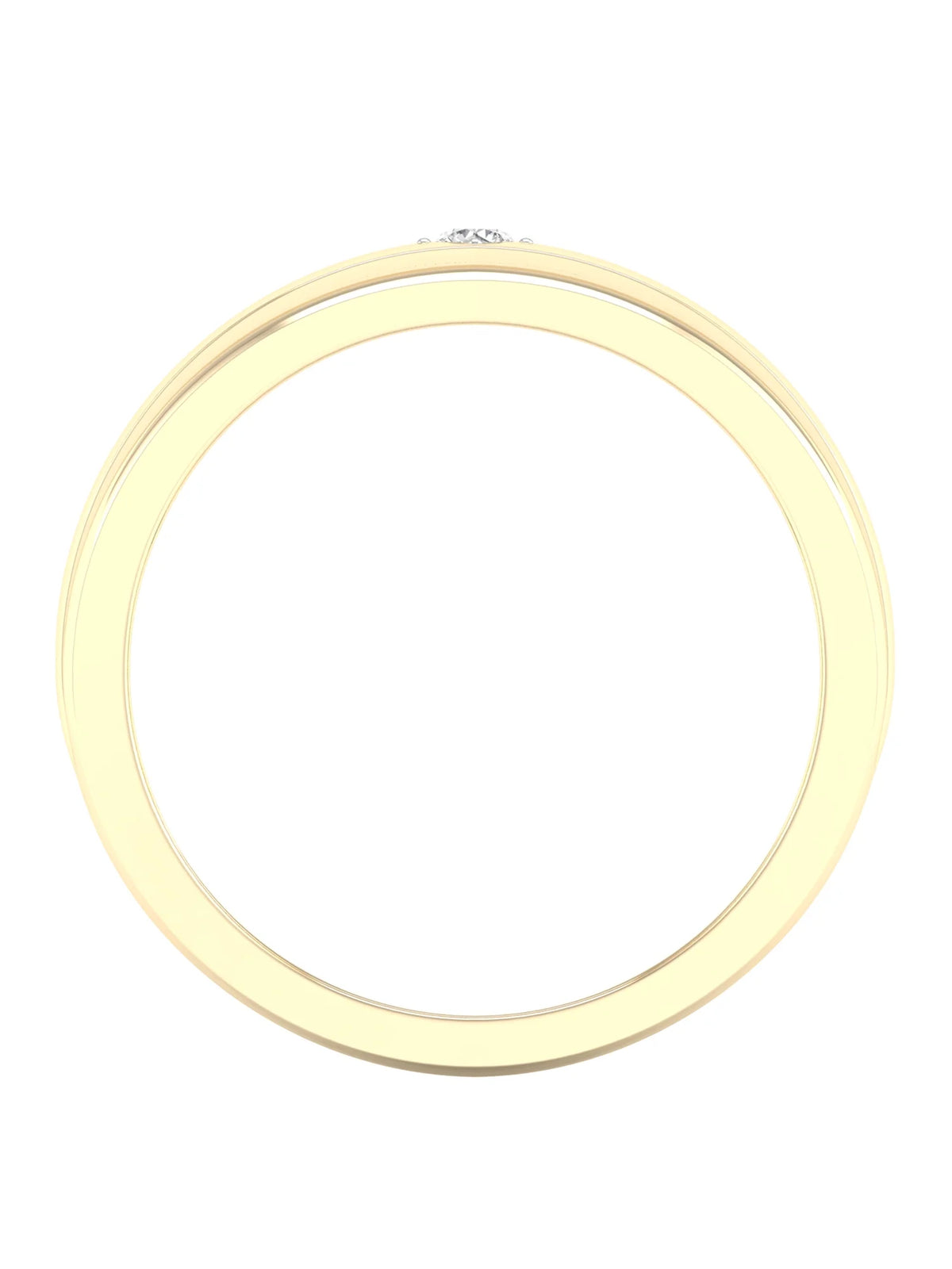 10k Yellow Gold Men's Solitaire Ring I582431