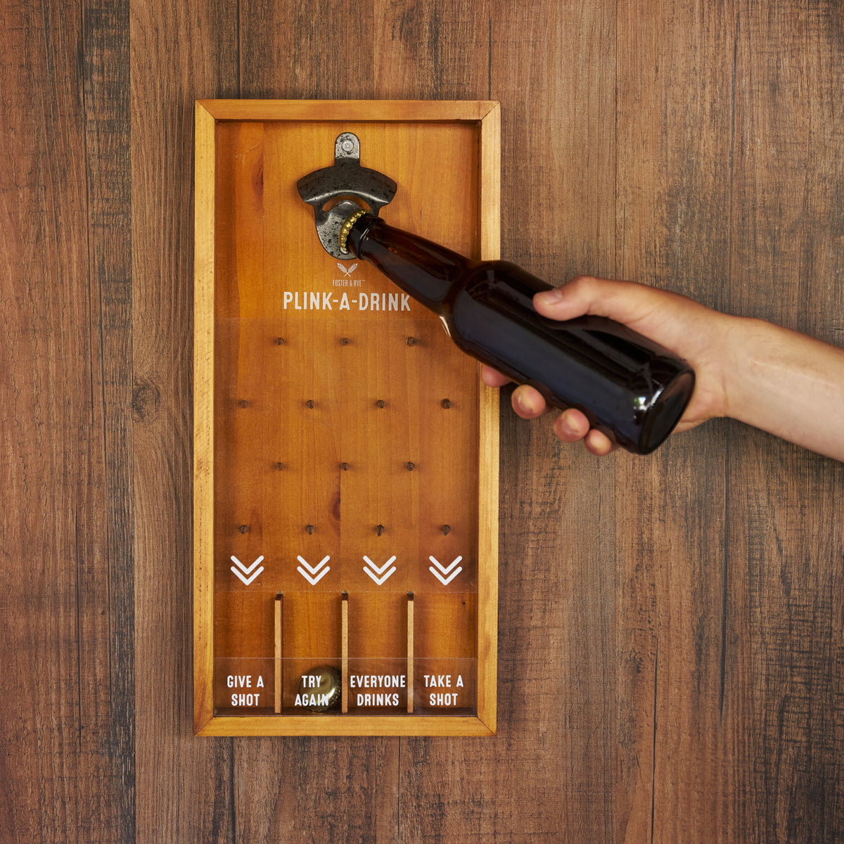 Wall Mounted Bottle Opener & Catcher H51400