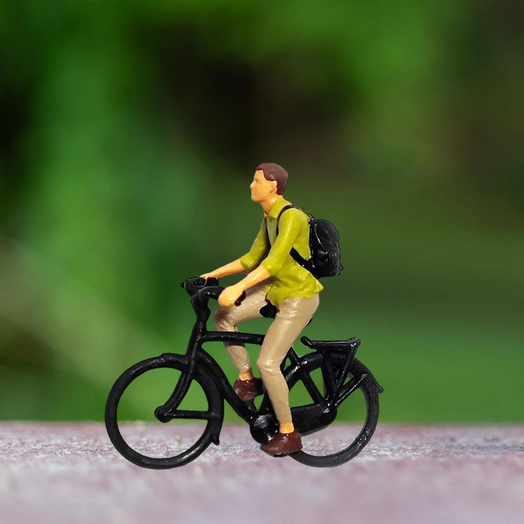 1/87 Scale Cyclist Figures Mini People Model Ornament L782121