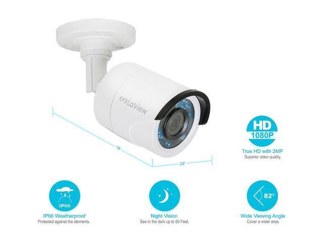 4CH 1080p HD Security Cameras Z43722