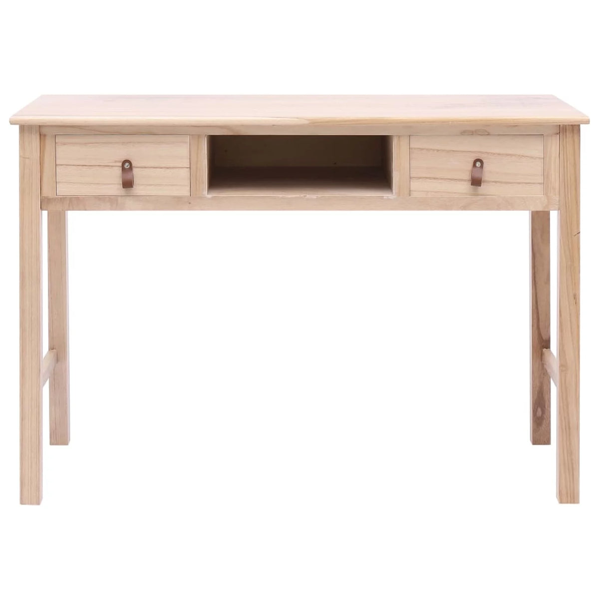 Writing Desk with 2 Storage Drawers Wood Study Table A66369