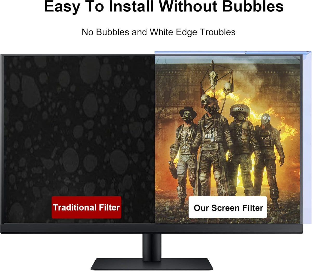 24 Inch Blue Screen Protector for Computer Monitor, Pack of 2 V17660