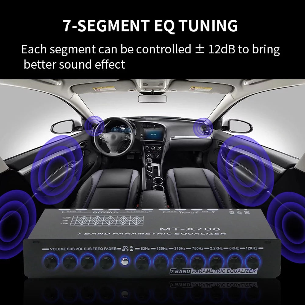 7 Band Car Audio Equalizer X6882