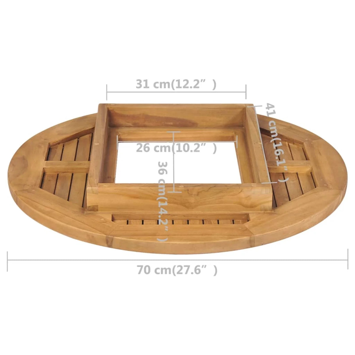 Teak Tabletop Crate V57489