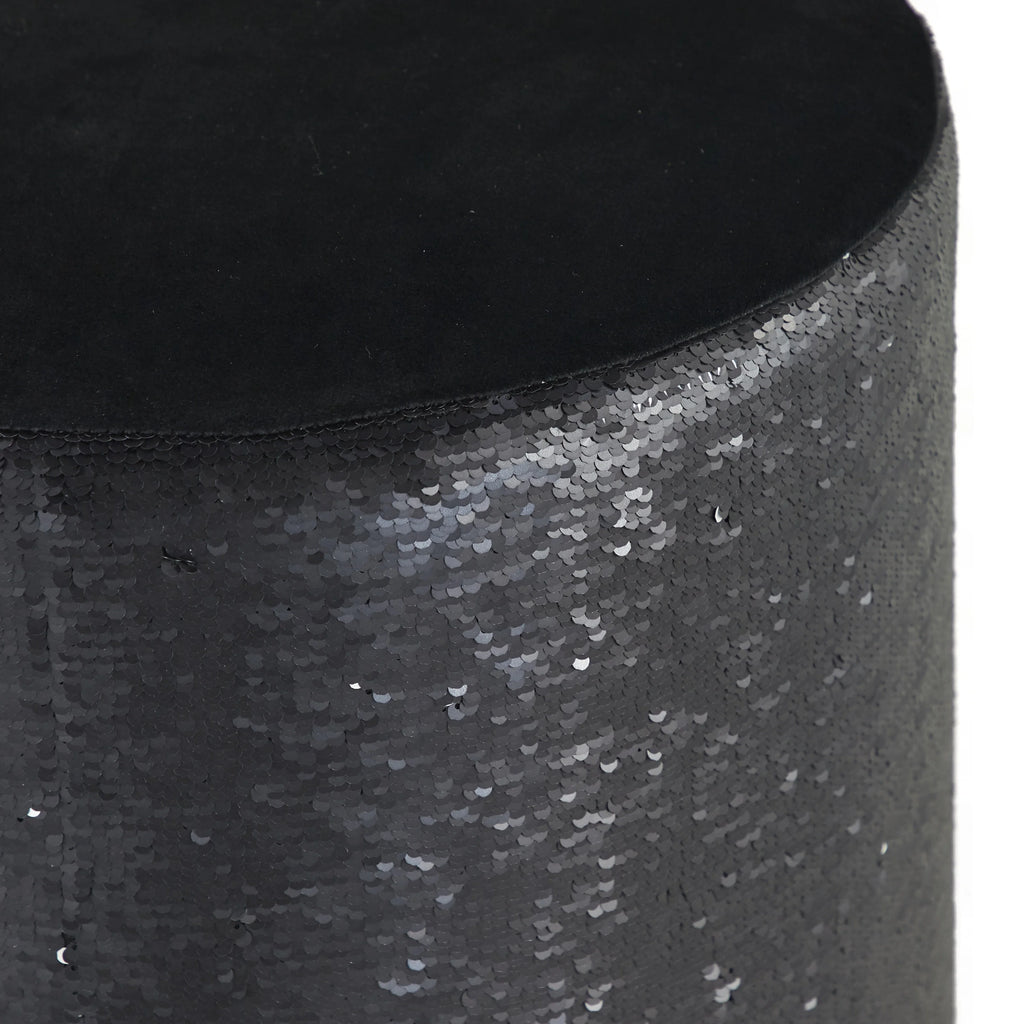 Black Wood Stool 18" E2789