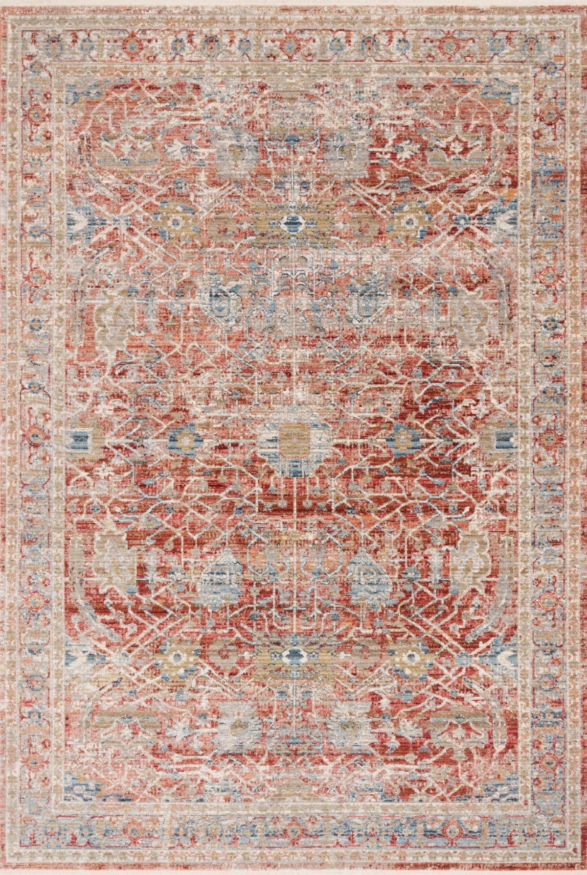 Red Ivory Rug 9'6 x 13' P5742