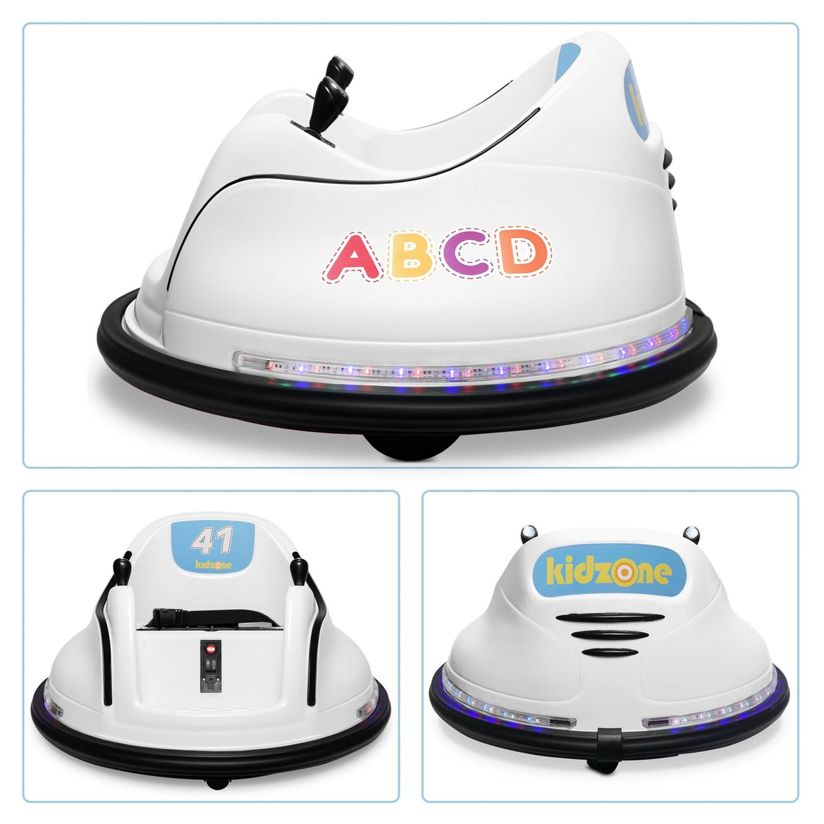 12V 2 Speed Bluetooth Electric Ride on Bumper Car with Remote Control X992