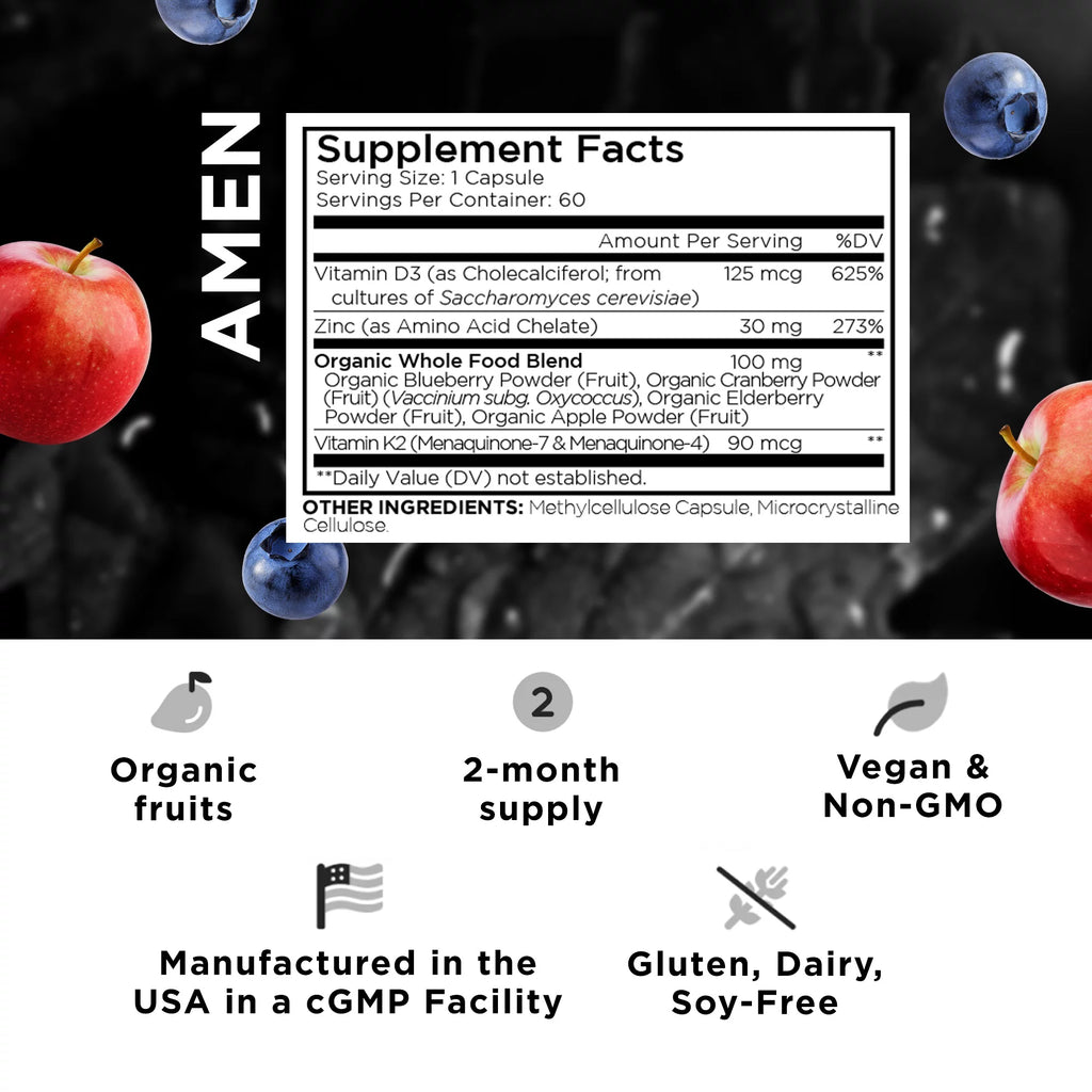 Vitamin D K2 & Zinc 5000 IU 60 ct R712156