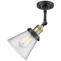 Small Cone 1 Light Sconce LED (Antique Brass) F99749