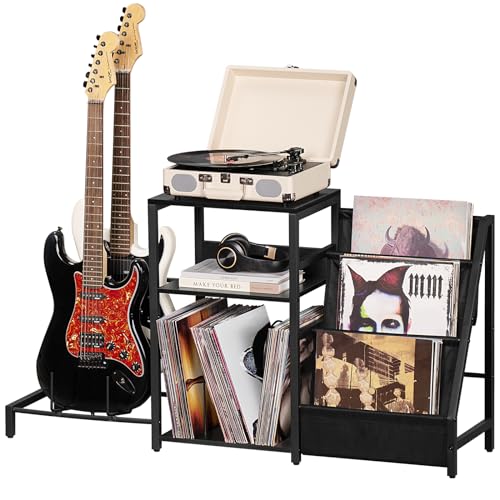 3 Tier Record Player Stand with Storage U7353