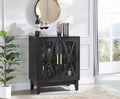 Small Cabinet Sideboard with Glass Doors in Mahogany D36845
