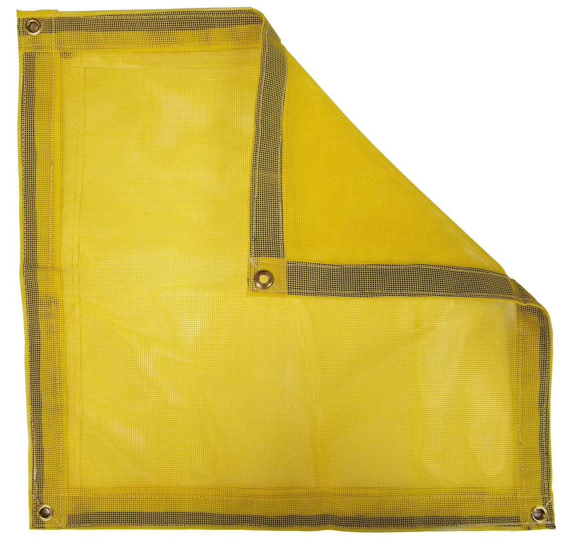 10 oz Yellow Vinyl Coated Mesh Tarp N9779