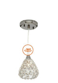 1-Light Antique Bronze Mini Pendant with Cognac Crystal Shade P574